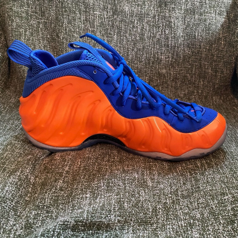 Nike Air Foamposite One Men’s Sneakers Blue and Orange - 10.5 - Picture 7 of 16